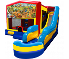 DINOSAURS 7 IN 1 COMBO - water slide with landing pool